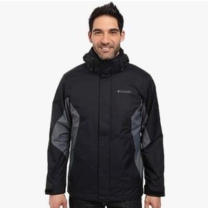 Columbia Men’s Eager Air Interchangable Rain Coat‎ Sz Small